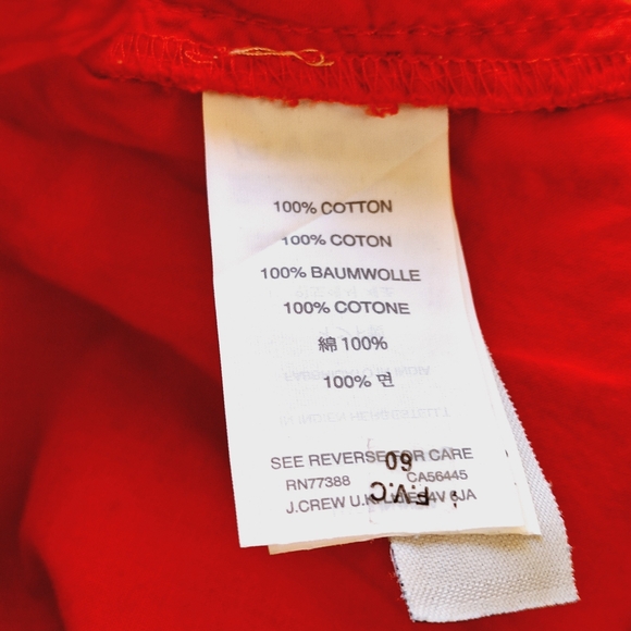 J Crew Sz 10 Coral  Cotton ORange Eyelet Slevless Blouse Tank - Picture 4 of 8